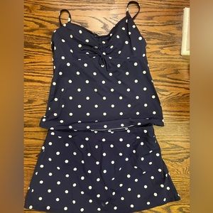 Lands end tankini and swim skirt
